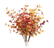 3pcs Artificial Eucalyptus Stems Fall Decorations with Fall Eucalyptus Leaves Autumn Decorations for Office and Home Artificial Plants for Floral Arra