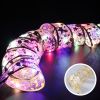 Christmas Decoration LED Ribbon Lights Christmas Tree Ornaments DIY Lace Bows String Light Navidad Home Decoration New Year 2024