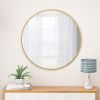 Wall Mirror 48 Inch Oversized Big Size Gold Circular Mirror Metal Framed Mirror Round Vanity Mirror Dressing Mirror, for Bathroom, Living Room, Bedroo