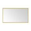 84in. W x 48in. H Metal Framed Bathroom Mirror for Wall, X Inch Rectangle Mirror, Bathroom Vanity Mirror Farmhouse, Anti-Rust, Hangs Horizontally or V