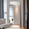 Mirror Full Length Mirror with Lights Wide Standing Tall Full Size Mirror for Bedroom Giant Full Body Mirror Large Floor Mirror with Lights Stand Up D