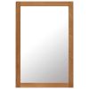 Mirror 23.6"x35.4" Solid Oak Wood