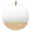 Wall Mirror Solid Pinewood 13.8"