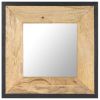 Mirror 19.7"x19.7" Solid Mango Wood