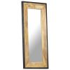 Mirror 43.3"x19.7" Solid Mango Wood