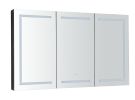 60in. W x 36 in. H LED Large Rectangular Aluminum Alloy Surface Mount Medicine Cabinet with Mirror