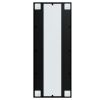 Wall Mirror Black 39.4"x15.7" Metal