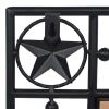 Garden Wall Mirror Rectangular 19.6"x31.4" Black