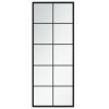 Wall Mirror Black 39.4"x15.7" Metal