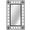 Garden Wall Mirror Rectangular 19.6"x31.4" Black