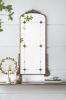 24" x 48.5" Antique Gold Arched Mirror with Metal Frame, Full Length Mirror for Living Room Bathroom Entryway