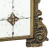 24" x 48.5" Antique Gold Arched Mirror with Metal Frame, Full Length Mirror for Living Room Bathroom Entryway