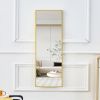 Golden Aluminium alloy Metal  Frame Arched Wall Mirror ,Bathroom Vanity Mirror, Bedroom Home Porch, Decorative Mirror, Clothing Store, Mirror, Wall Mo