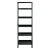 Bellamy 5-Tier Leaning Shelf; Black