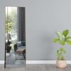 Gold 65 x 22 In Metal Stand full-length mirror