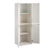 4-Door 5' Storage Cabinet, Espresso