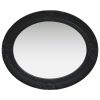 Wall Mirror Baroque Style 19.7"x23.6" Black