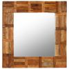 Wall Mirror Solid Reclaimed Wood 23.6"x23.6"