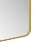 Wall Mirror 30x40 Inch Gold Rectangular Mirror Metal Framed Mirror Vanity Mirror Dressing Mirror, for Bathroom, Living Room, Bedroom Wall Decor