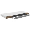 Floating Wall Shelf White 23.6"x9.3"x1.5" MDF