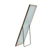 Black Solid Wood Frame Full-length Mirror;  Dressing Mirror;  Bedroom Home Porch;  Decorative Mirror;  Clothing Store;  Floor Mounted Large Mirror;  W