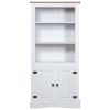 Cupboard Mexican Pine Corona Range White 31.5"x15.7"x66.9"