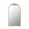 24" x 42" Arched Wall Mirror with Gold Metal Frame, Wall Mirror for Living Room Bedroom Hallway