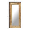 Mirror 43.3"x19.7" Solid Mango Wood