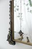 24" x 48.5" Antique Gold Arched Mirror with Metal Frame, Full Length Mirror for Living Room Bathroom Entryway