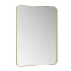 Wall Mirror 30x40 Inch Gold Rectangular Mirror Metal Framed Mirror Vanity Mirror Dressing Mirror, for Bathroom, Living Room, Bedroom Wall Decor