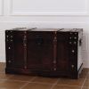 Vintage Treasure Chest Wood 26"x15"x15.7"