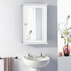 Wall Mounted Bedroom Mirror Jewelry Cabinet Bathroom Storage Box