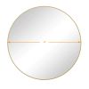 Wall Mirror 48 Inch Oversized Big Size Gold Circular Mirror Metal Framed Mirror Round Vanity Mirror Dressing Mirror, for Bathroom, Living Room, Bedroo