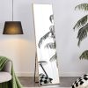 The3rd generation packaging upgrade includes a light oak solid wood frame full length mirror, dressing mirror, bedroom entrance, decorative mirror, cl