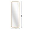 Gold 47 x 14IN Door mirror