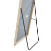 The3rd generation packaging upgrade includes a light oak solid wood frame full length mirror, dressing mirror, bedroom entrance, decorative mirror, cl