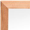 Wall Mirror 21.7"x21.7" Solid Wood Walnut