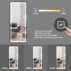 LED Mirror Full Length Mirror with Lights Wide Standing Tall Full Size Mirror for Bedroom Giant Full Body Mirror Large Floor Mirror with Lights Stand