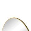 Wall Mirror 48 Inch Oversized Big Size Gold Circular Mirror Metal Framed Mirror Round Vanity Mirror Dressing Mirror, for Bathroom, Living Room, Bedroo