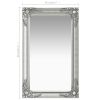 Wall Mirror Baroque Style 19.7"x31.5" Silver