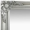 Wall Mirror Baroque Style 19.7"x31.5" Silver