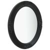 Wall Mirror Baroque Style 19.7"x23.6" Black