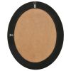 Wall Mirror Baroque Style 19.7"x23.6" Black