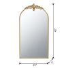 24" x 42" Arched Wall Mirror with Gold Metal Frame, Wall Mirror for Living Room Bedroom Hallway