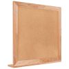 Wall Mirror 21.7"x21.7" Solid Wood Walnut