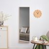 The3rd generation packaging upgrade includes a light oak solid wood frame full length mirror, dressing mirror, bedroom entrance, decorative mirror, cl